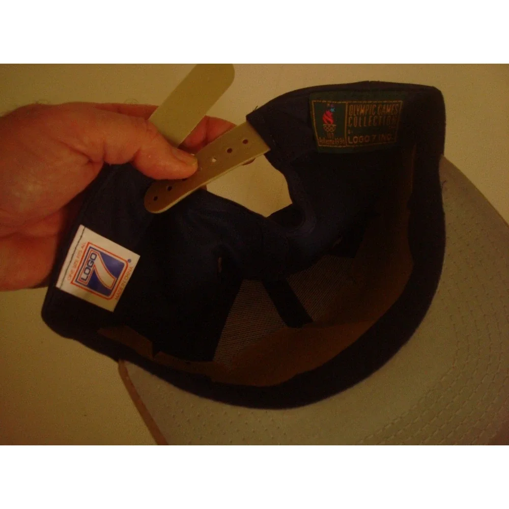 2PC LOT  ATLANTA OLYMPIC  OLYMPICS 1996 SNAPBACK HAT CAP DEADSTOCK  VINTAGE bx1‎